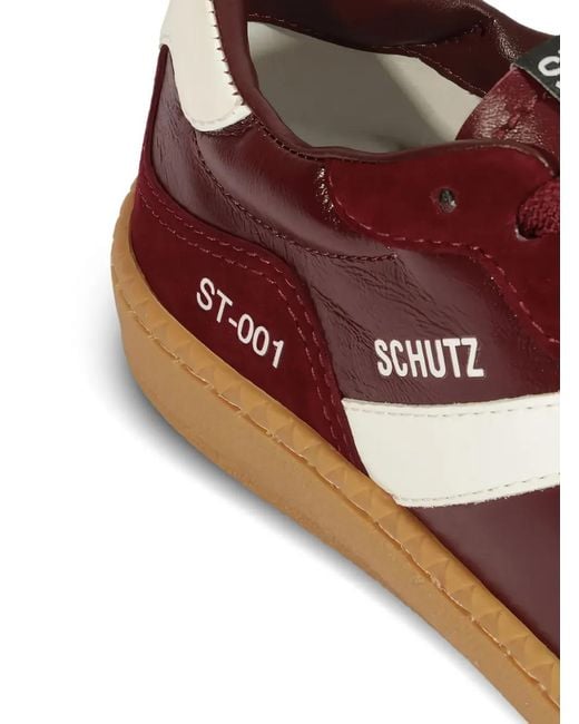 SCHUTZ SHOES Brown 30Mm Panelled Low-Top Sneakers