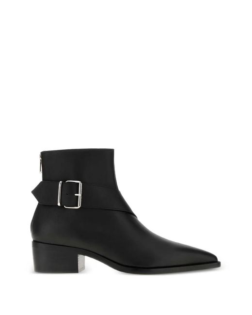 McQueen Black Heron Biker Boots for men