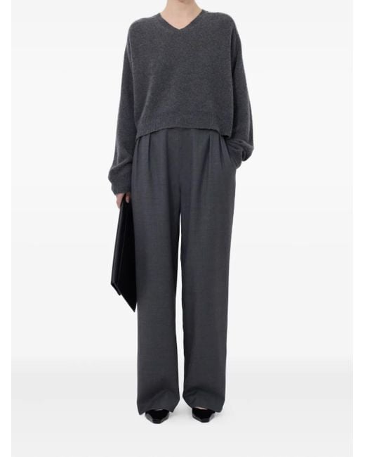 Loulou de Saison Black V-Neck Sweater