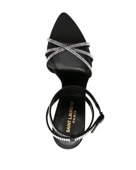 Saint Laurent Black High Heel Sandals