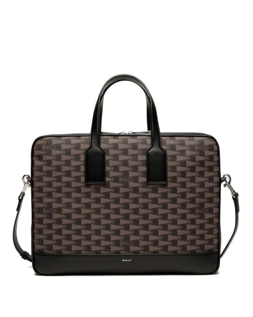 Bally Black Pennant Briefcase for men