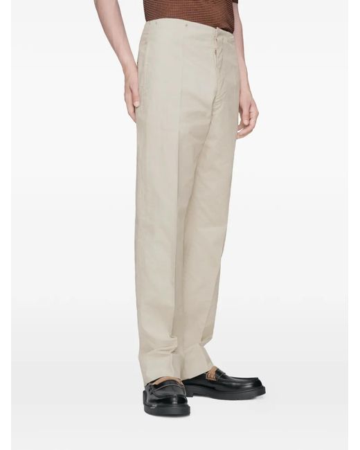 Maison Margiela Natural Buttoned Trousers for men
