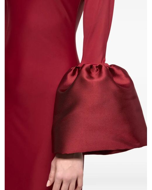 Atu Body Couture Red Bell-Sleeve Maxi Dress