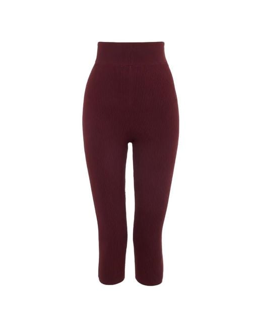 Chloé Red Capri Leggings