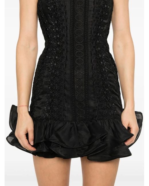 Charo Ruiz Black Pralle Mini Dress