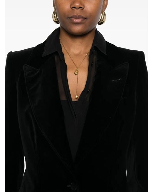 Tom Ford Black Single-Breasted Blazer