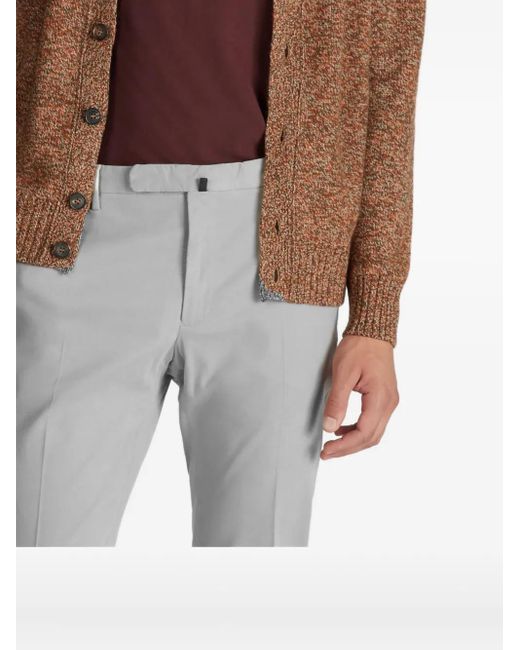 Incotex Gray Tailored Trousers for men