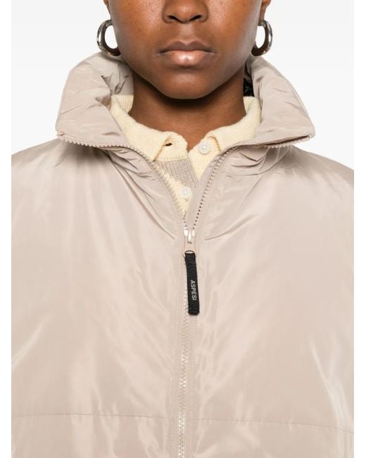 Aspesi Natural Jacke Mit Reißverschluss