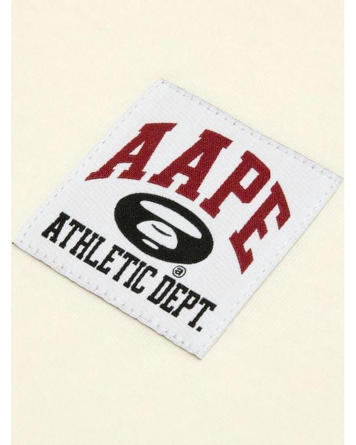 Aape By A Bathing Ape White Appliqué-Embellished T-Shirt for men