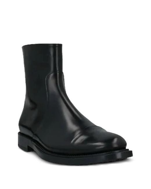 Tod's Black Leather Boots for men