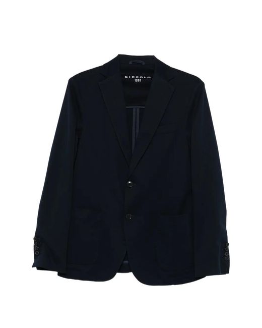 Circolo 1901 Blue Button Single-Breasted Jacket for men