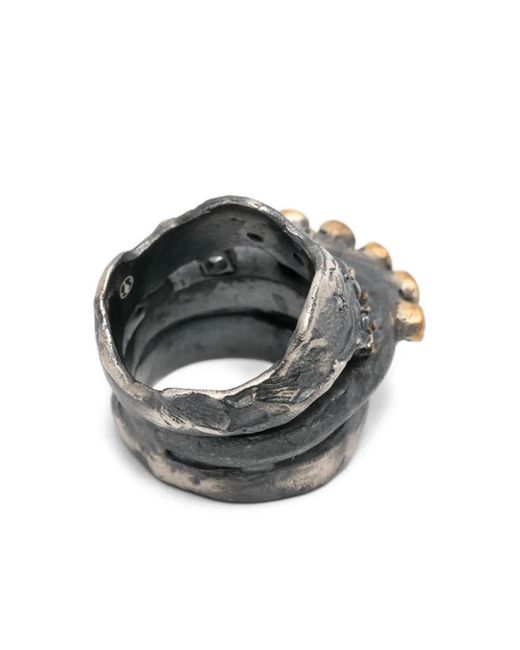 KUNDO Ring Met Studs in het Gray