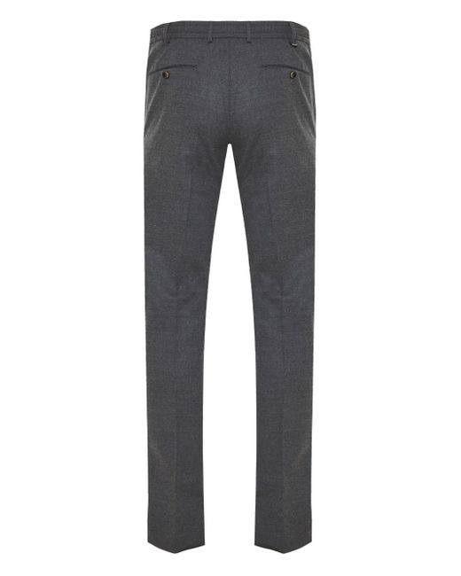 PT Torino Gray Buttoned Trousers for men