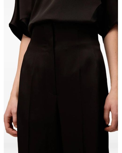 RETORI Black High-Waisted Wide-Leg Trousers