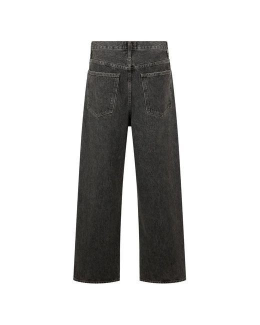 Agolde Black Button-Fly Jeans for men