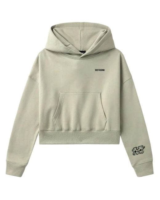 we11done Green Klassischer Hoodie