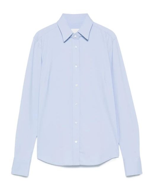 Xacus Blue Long-Sleeve Button-Up Shirt