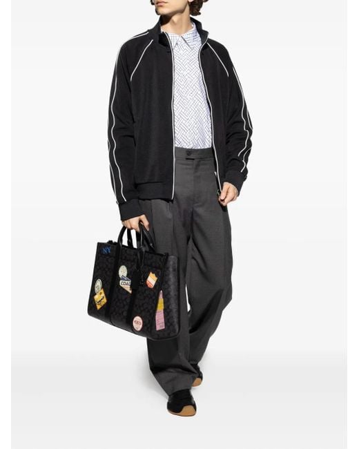 KENZO White Geometric-Pattern Shirt for men