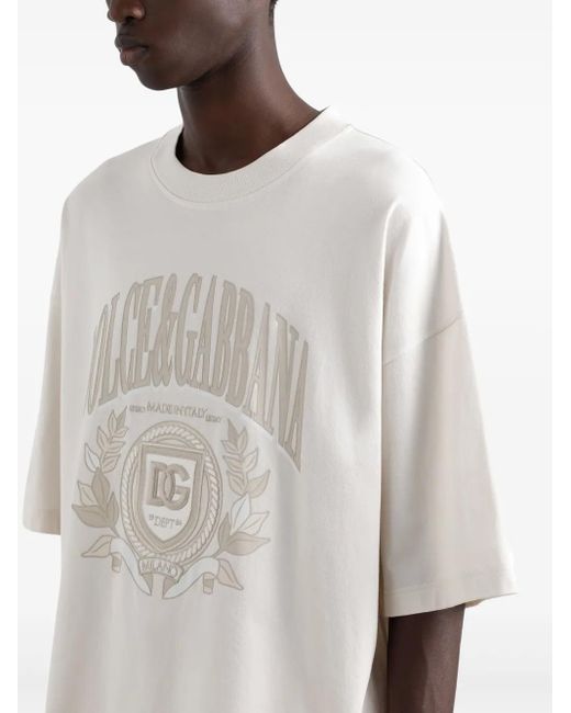 Dolce & Gabbana White T-Shirt M/Corta Giro for men