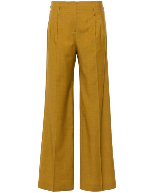 Pantalon en laine à coupe droite Paul Smith en coloris Yellow