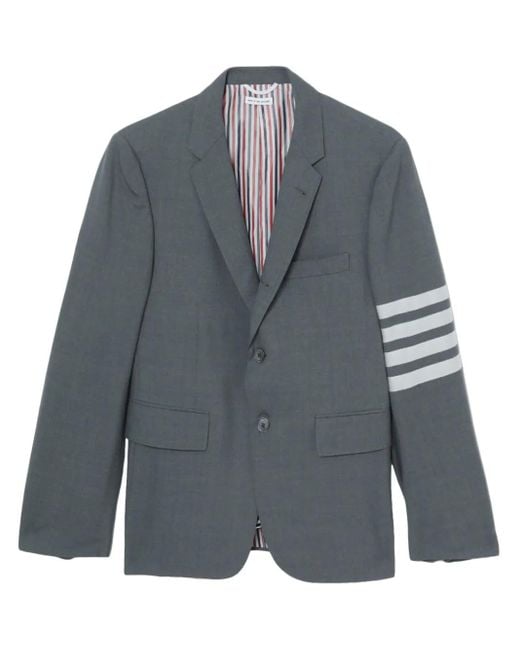 Thom Browne Gray 4-bar Wool Single-breasted Jacket for men