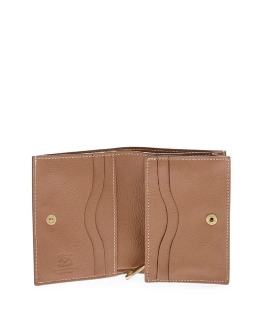 Il Bisonte Brown Eather Zip-Fastening Wallet