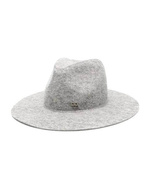 Ruslan Baginskiy Gray Wool Hat With Brim