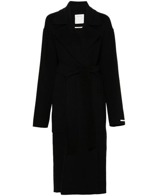 Sportmax Black Wool Coat