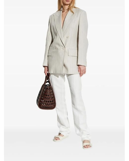 Max Mara White The Medium Tote Bag