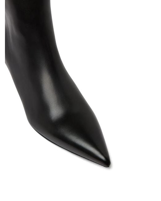 Marsèll Aculeo Basalt キトゥンヒール ブーツ Black