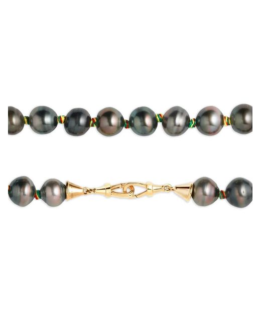 Marie Lichtenberg Metallic Pearl Mauli Necklace