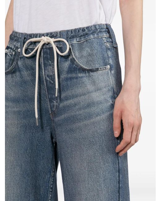 Rag & Bone Blue Pantalon De Jogging Miramar À Coupe Ample En Éponge
