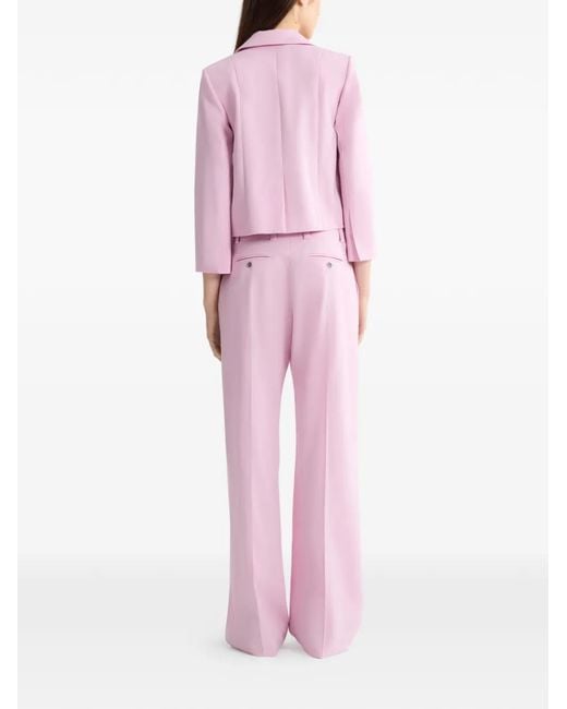 Patou Pink Tailored Buttoned Jacket