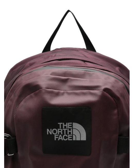 The North Face Purple Hot Shot Logo-Patch Backpack