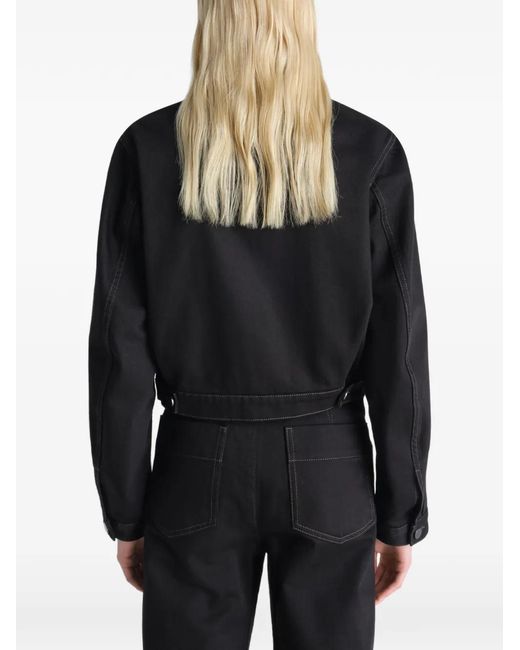 Lemaire Black Cotton Cropped Jacket