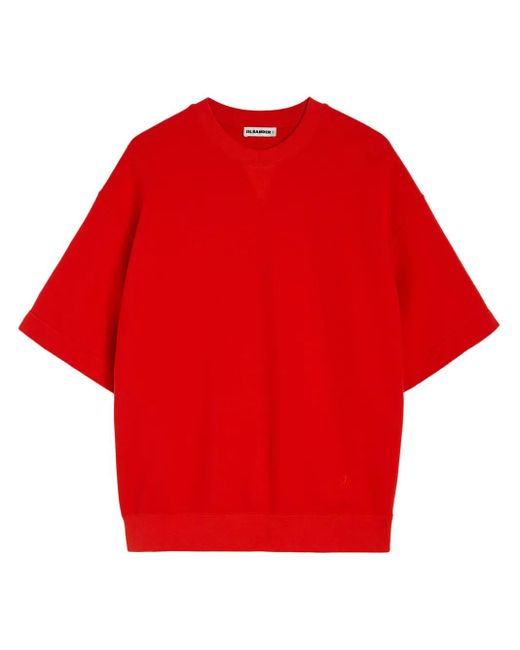 メンズ Jil Sander クルーネック Tシャツ Red
