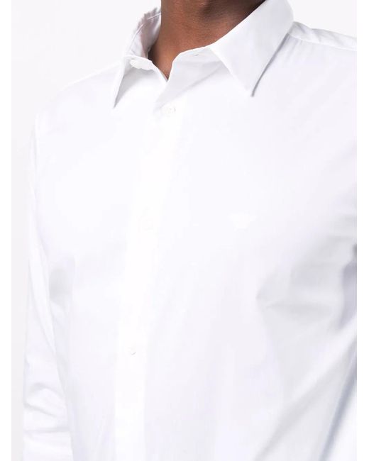 Emporio Armani White Cotton Shirt for men