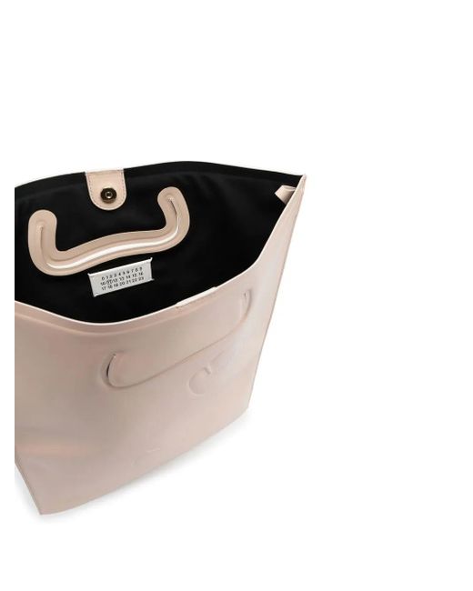 メンズ Maison Margiela Tabi レザーハンドバッグ Natural