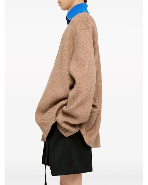 Pull À Design Superposé Jil Sander pour homme en coloris Blue