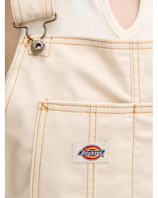 Dickies Natural Patch-Pocket Denim Dress