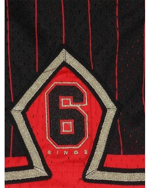 Mitchell & Ness Red X Nba Chicago Bulls 6 Rings Batting Practice Jersey for men
