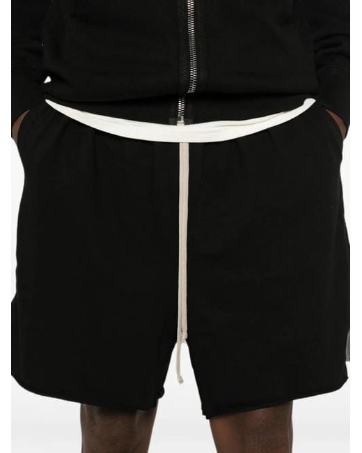 Rick Owens Black Temple Long Boxers Butt Zip for men
