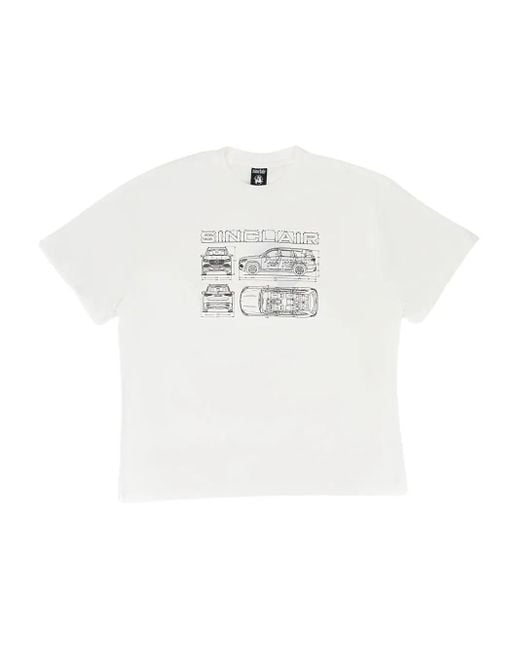 メンズ Sinclair グラフィック Tシャツ White