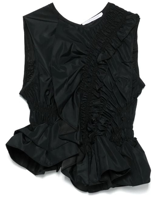 CECILIE BAHNSEN Black Geo Top