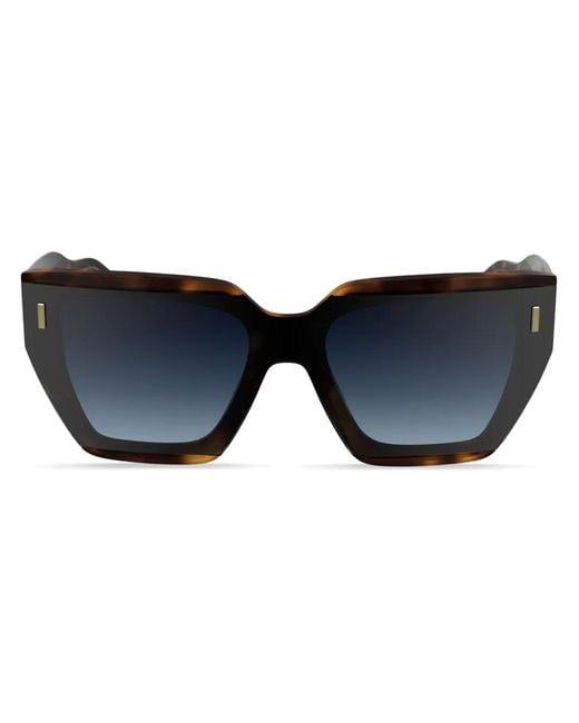 Calvin Klein Blue Logo-Lettering Sunglasses