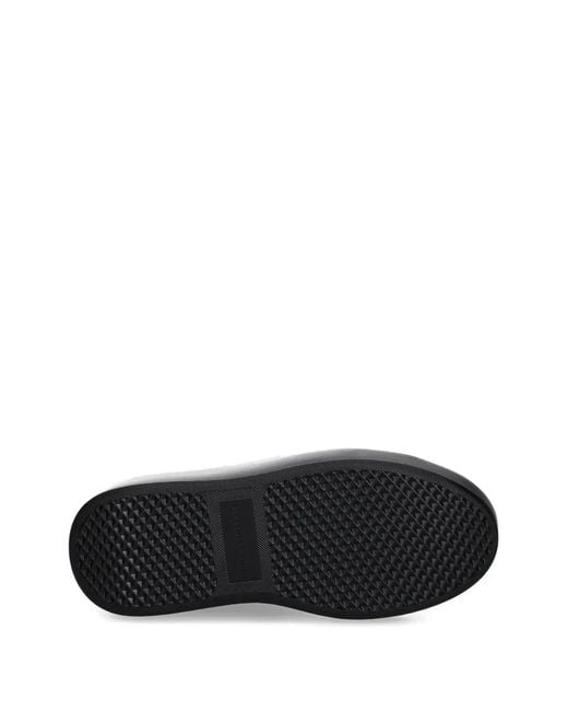 Alexander Smith Black Wembley Textured Lace-Up Sneakers