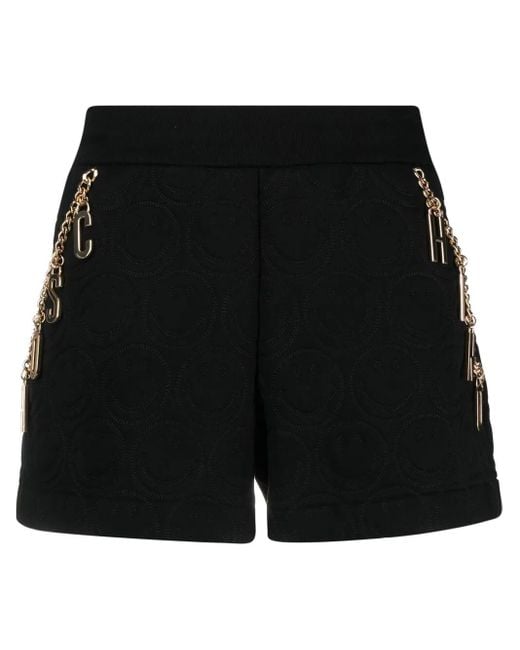Moschino Black X Smiley Fleece Shorts
