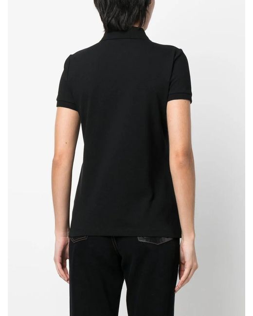 Ralph Lauren Black Embroidered Logo Polo Shirt
