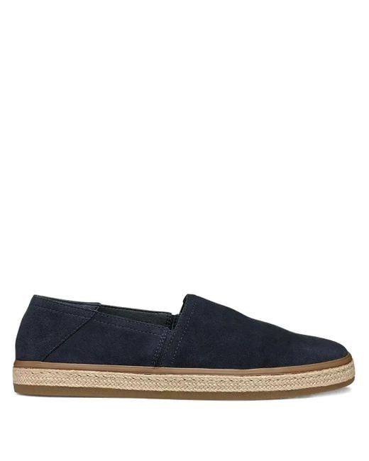 Geox Blue Suede Slip-On Espadrilles for men