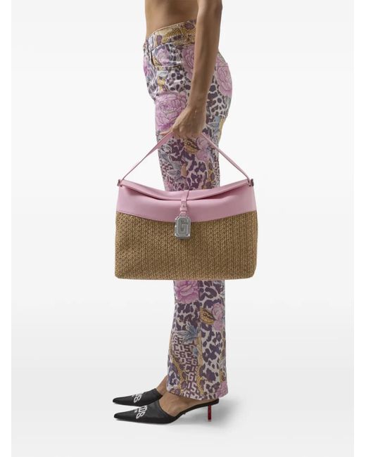 Gcds Pink Mega Comma Shoulder Bag
